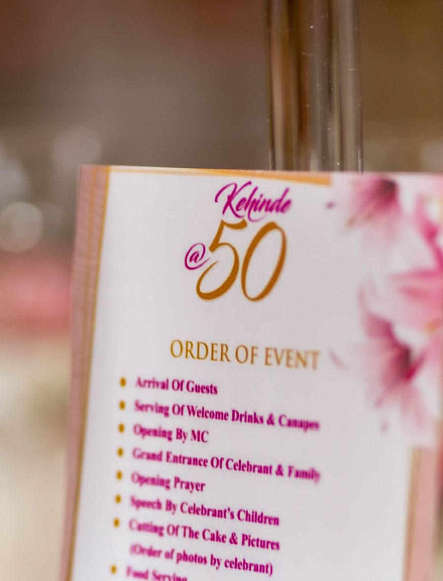 Order of Event